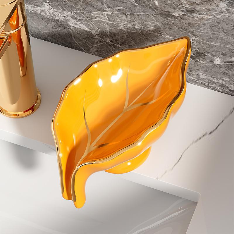 Ceramic Soap Dish Drain Tray Bathroom Soap Holder Dish Storage Plate Tray Drain Soap Holder Bathroom Shower Supplies