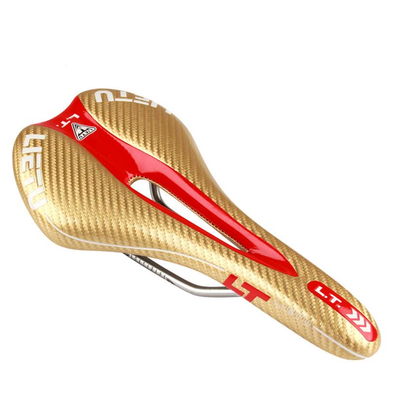 Mountain Bike Carbon Pattern Bicycle Saddle Seat Cushion 3621