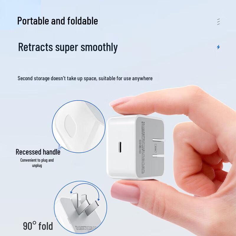 40W Dynamic Fast Charger & 60W Braided Data Cable for Apple 17 Pro Max