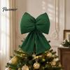 Decorative Velvet Bows for Wreaths Christmas Flocked Fabric Bow, Large Red Bow with Hanging Strap, Gifts Festive Pendant Tree, Holiday Home