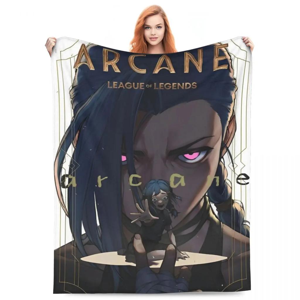 Caitvi Arcane Blankets Action Adventure Wool Awesome Warm Throw Blankets for Chair Covering Sofa Decoration