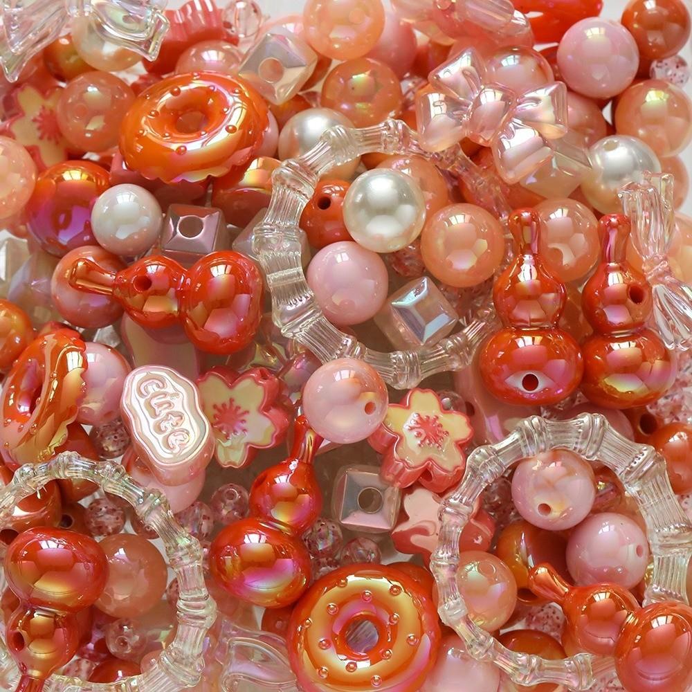 Mixed Colors Acrylic Mixed Beads 12~50mm Jewelry Making Beads Random Bracelet Beads  DIY Crafts