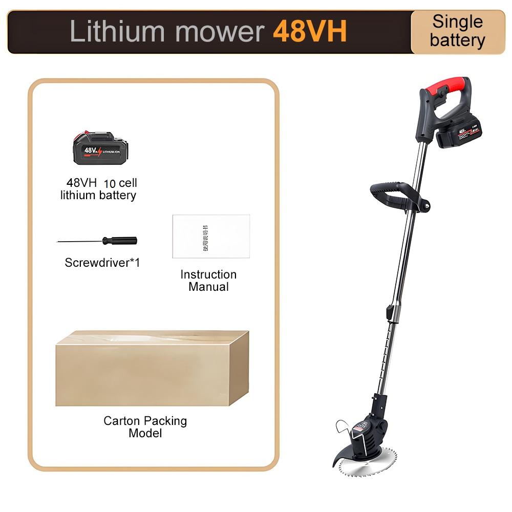 Weed Mower Lawn Trimmer Multifunctional Portable Electric Cutting Machine Garden Machinery with 24VH/48VH/96VH Lithium Battery