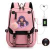 My World Harajuku Leisure Backpack Junior High School Student Elementary School Student Multifunctional USB School Bag Female