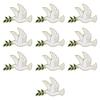 Set 10 buc. Broșă rever Pasăre a Păcii din Aliaj Adăugare Elegantă la Jachete Eșarfe Genți Decorație Piept Broșă Memorială
