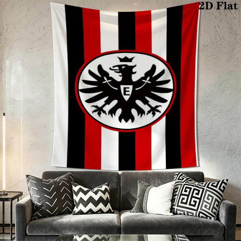 Eintracht Frankfurt Wall Tapestry Aesthetic Wall Hanging Printed Fabric Blanket Decorative Tapestries for Bedroom Living Room Home Decor