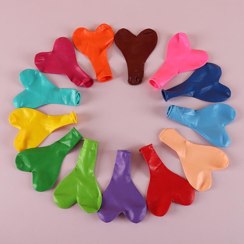 Heart-Shaped Macaron Matte Balloons - Romantic Wedding & Party Decorations