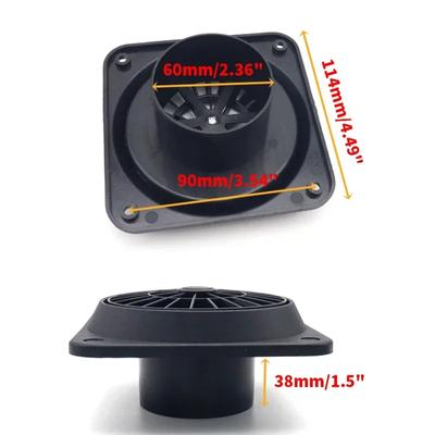 60/75/90mm Încălzitor diesel Conductă pentru aer cald Ieșire de aerisire cu ventilator negru pentru Webasto pentru Eberspacher Mașină Camion Camper VAN