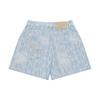 New MLB MONOGRAM Collection New York Yankees SS25 Denim Shorts Women's Light Blue 3FDPM0253-50BLL
