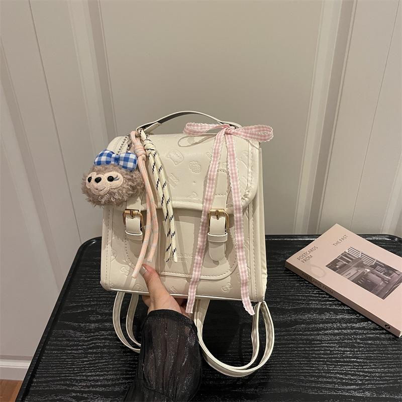Schoolbag fashionable personality simple new casual bag texture trend backpack 1011 summer niche women's backpack