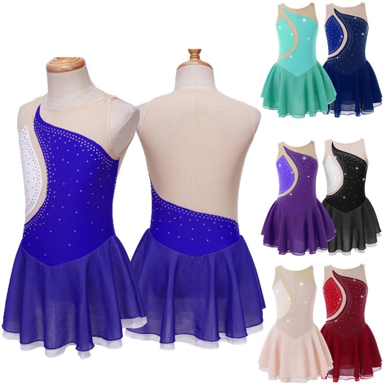 Cheap Figure Skating Dress for Children Ice Skating Competition