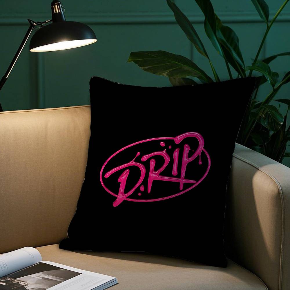 Cool Kpop Style B-Babymonsters Pillow Case Short Plush Print Cushion Cover Square Throw Pillow Covers Sofa Home Decor