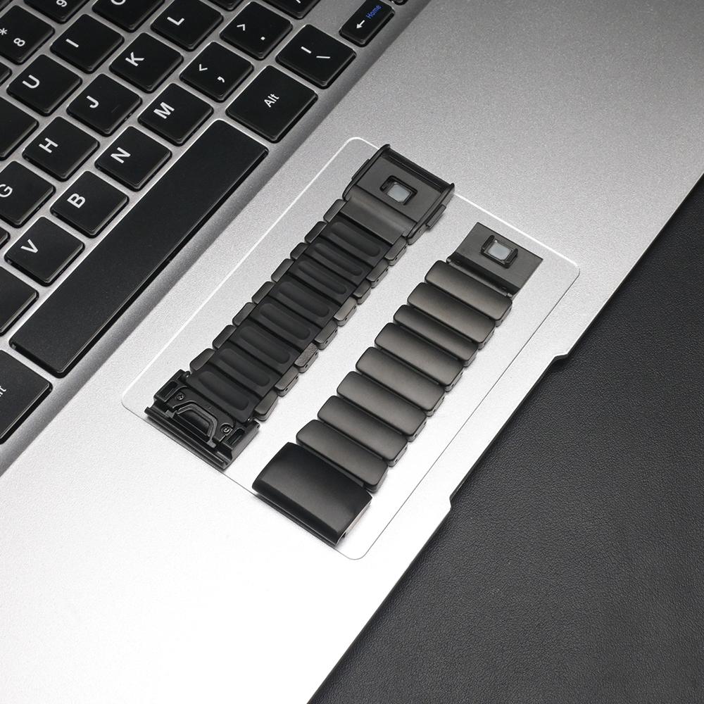 26mm Stainless Steel Metal Strap for Garmin Watch Enduro 3 2 Fenix 8 7X Pro 51mm Fenix 6X Rubber Men Band for Garmin Tactix 7Pro