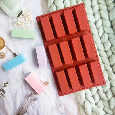 12/8 Cavity Silicone Protein Bars Mold Rectangle Granola Bar Baking Tool Mould Silicone Mold French Cake Mold Dessert Tool