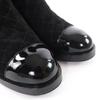 Great CHANEL short boots COCO Mark Turnlock Matelasse Suede Leather 37 G36763 Used