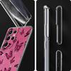 Rose Gold Pink Marble Queen Clear Phone Case For Samsung Galaxy S23 S22 5G S20 Ultra S21 FE 5G S10E S9 S8 S10 Plus Soft Cover
