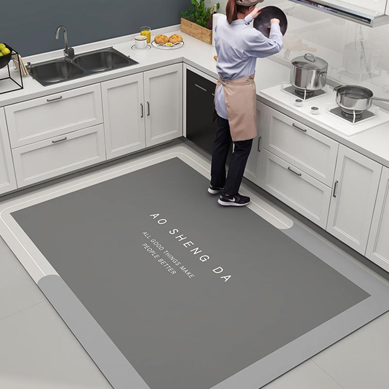 Alfombrilla de suelo de lodo de diatomeas Tienda completa Alfombrilla de suelo para el hogar Cocina Absorción de agua Aceite Antideslizante Restaurante Alfombrilla de suelo Lodo de diatomeas