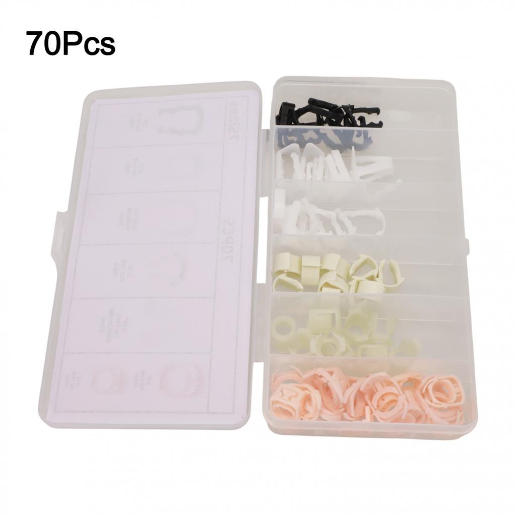 Convenient Assortment of Fuel Line Retainer Clips for Ford Cars 70 Clips