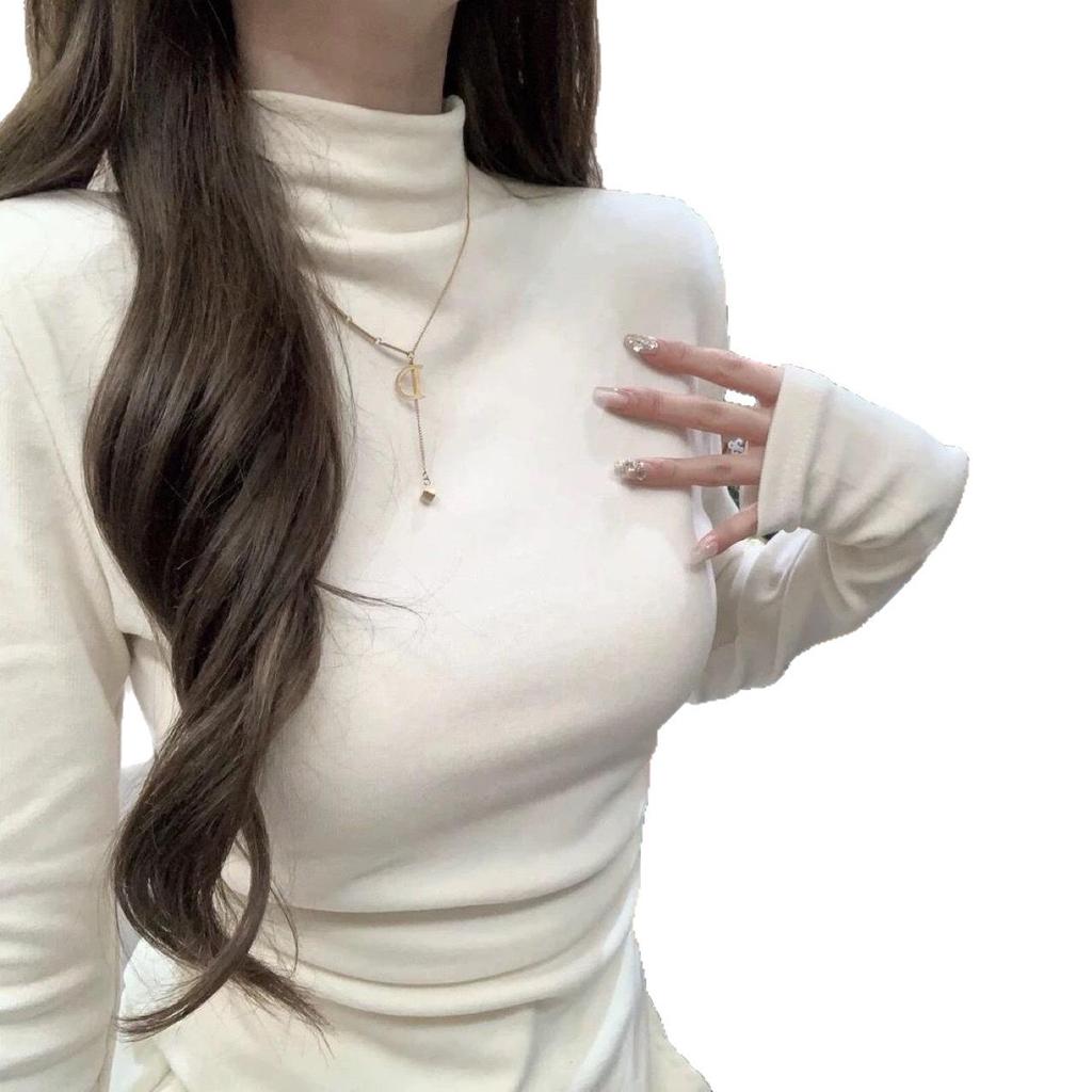 Ležérní dámský červený rolák s dlouhým rukávem - Kolekce Jaro 2025