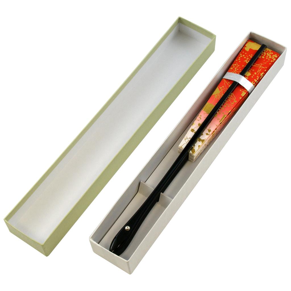 Osaka Choseido Dance Made In Kyoto Style with Scented Original Set In Paper Japanese Souvenir for Fan Fan, Foil-Scattered Design, 29cm, Japan, Fan,