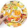 50pcs Cartoon Fast Food Stickers: Fried Chicken, Burger, Foodie Graffiti, Waterproof for Decoration, Fridge, Journal