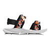 Li Ning Lightweight One-Strap Sports Breathable Sandals Kids Sandals Black Orange Camouflage YKUN002-5