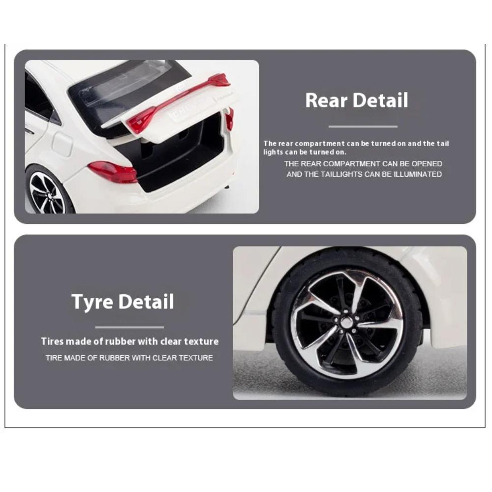 1/32 TOYOTA Corolla Alloy Car Diecast Model Sound & Light Pull Back Toy Children's Toy Kids Gift Birthday Present for Boys