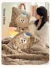 Cute Cookie Pillow Plush Toy & Air Conditioning Blanket - Perfect Nap & Sleep Gift for Kids or Girlfriend's Birthday