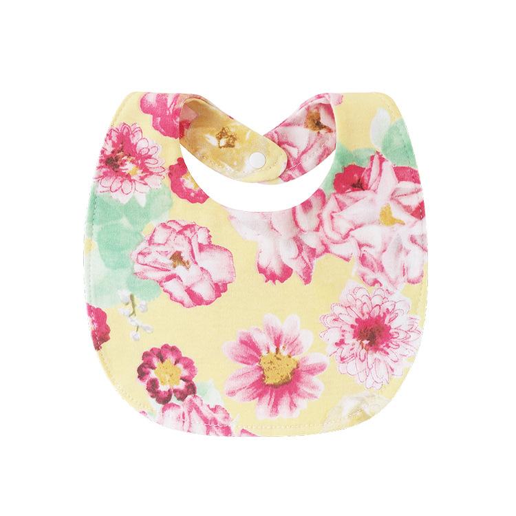 Newborn Baby Bibs Pure Cotton Double Layer Drool Bibs High Absorbency Burp Cloths For Infants Toddlers Soft Skin Friendly