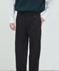 NODU Wide Tuck Slacks [Black]