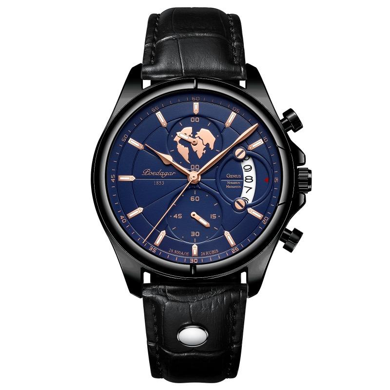 Top Brand Waterproof Multifunctional Luminous Men's Watch Fashion Business Calendar Watch