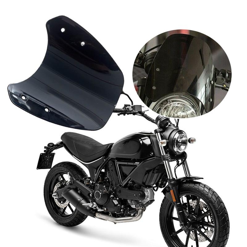 

Motorcycle Black Windshield Wind Deflector Windscreen Fairing for DUCATI Scrambler 400/803 2015- Except Cafe Racer and 1100