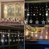 2.5M Christmas LED Lights Curtain String Lighting For Holiday Wedding Garland Party Decoration
