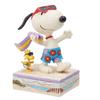 JIM SHORE Snoopy Woodstock at the Beach 6014338 &