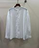 1116 Spring New Women's Round Neck Japanese Linen Top Shirt Loose Shirt Come and Go Sewing Retro Style Long Sleeves