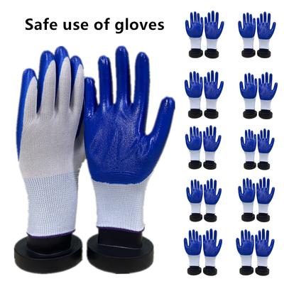 10pc-20pc Safety Work Gloves, Pu Gloves, Special Gloves for Workers, Maintenance Supplies, Labor Nylon Gloves, Car Maintenance G