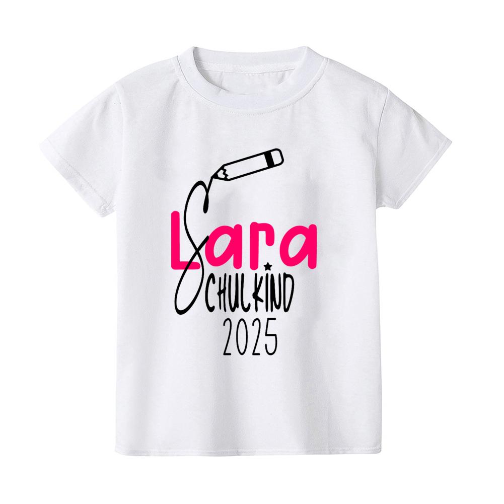 Personalized Schoolchild T-shirt Shirt for Schoolchild's First Day of School with Name First Day of School Gift Name