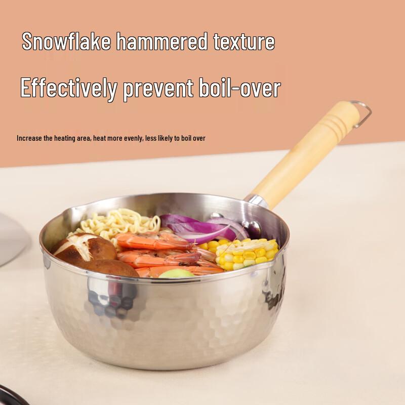 YiBo 430 Stainless Steel Yukihira Pot 18cm