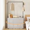 Floor-standing Dust-proof Clothes Hanger Rack Indoor Thickened Closet Home Small Apartment Clothing Storage Shelf Organizer