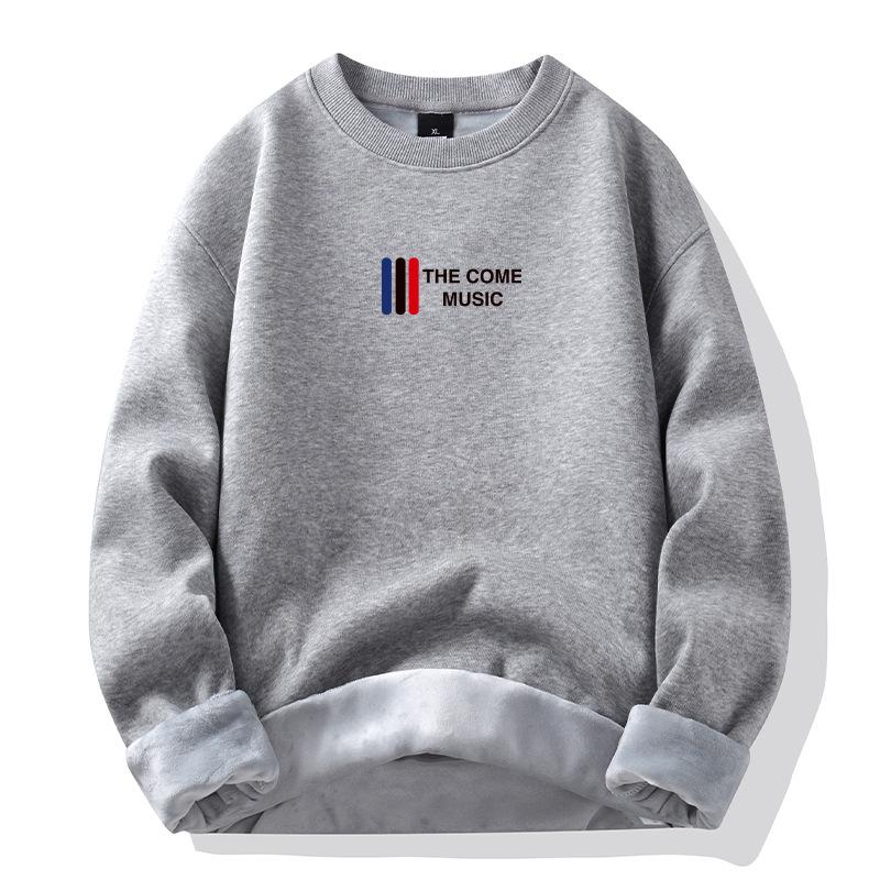 Módní teplá pánská mikina s kapucí, zateplená mikina, pánská nová bavlněná svetr, zahuštěná volná bunda