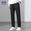 ROMON Men's Elastic Straight-Leg Casual Pants