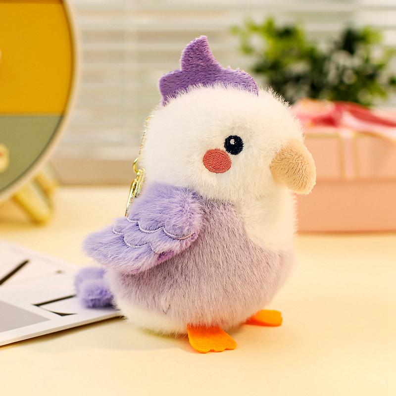 Kawaii Bird Plush Mini Artificial Pendant Toys Cute Lifelike Parrot Sparrow Plush Pendant Bag Accessories Kid Birthday Gifts