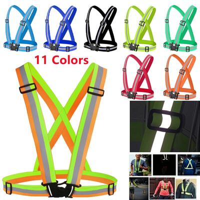 Bezpečnosť Zabezpečenie Viditeľnosť Vysoko nastaviteľná reflexná vesta Výstrojový popruh Bunda Runner Cleaner Officer