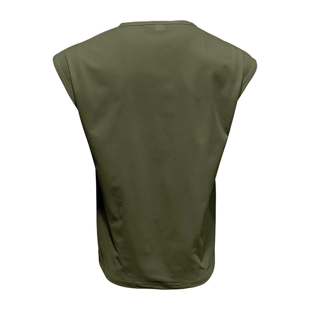 Herren Sommer Ärmelloses T-Shirt Jugend Lässig Lose Einfarbig Dünnes Camisole T-Shirt