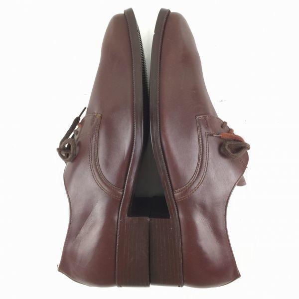 European Vintage SIR Plain Toe Business Shoes Brown size 43 27.0-27.5 Men's(USED)