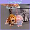 Cute Letter Embroidered Hoodie Nien Lion Plush Toy Pendant Keychain For Bookbags And Gifts