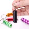 Mini Aluminum Pill Box Keychain Waterproof Tablets Bottle Medicine Vitamin Cases Multifunctional Fish Oils Pillboxs Container