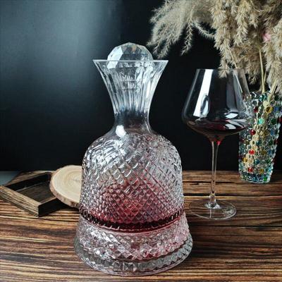 Luxury Rotating Crystal Wine Decanter