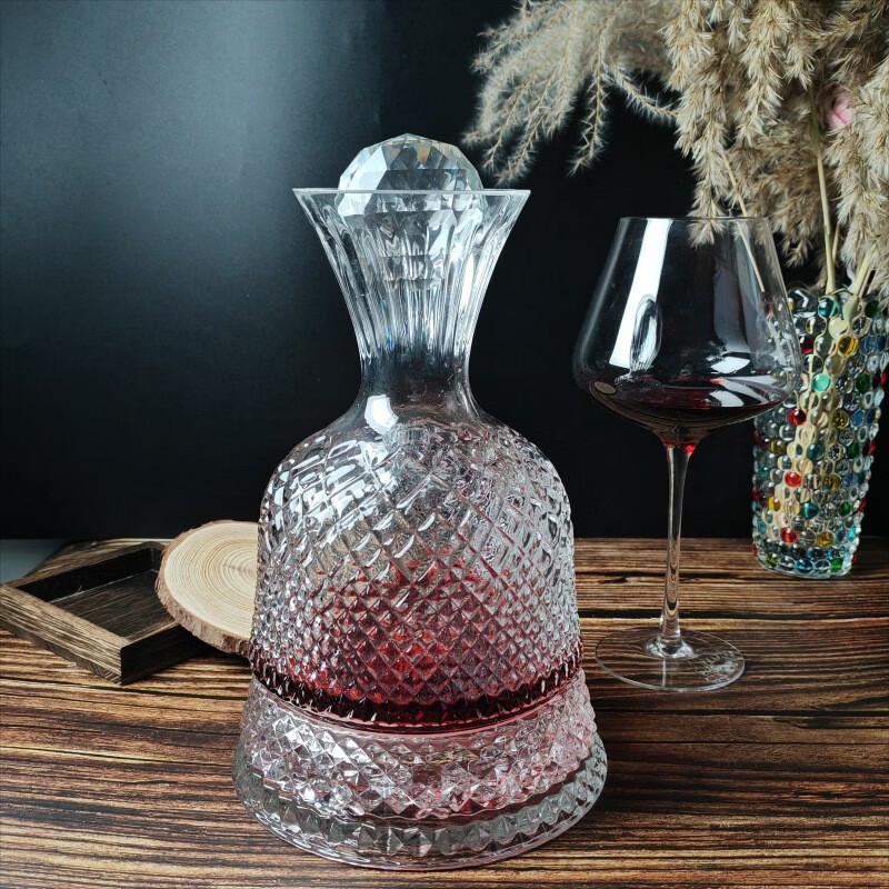 Luxury Rotating Crystal Wine Decanter