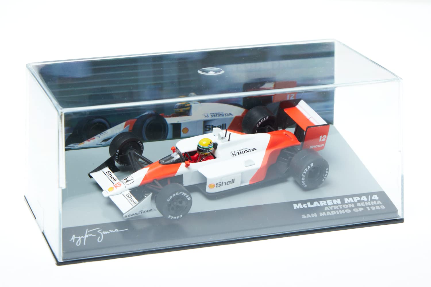 

F1 Mini Car McLaren Ayrton Senna MCLAREN San Marino GP 1988 AYRTON SENNA Winner 1/43 MP4/4 [Item]
